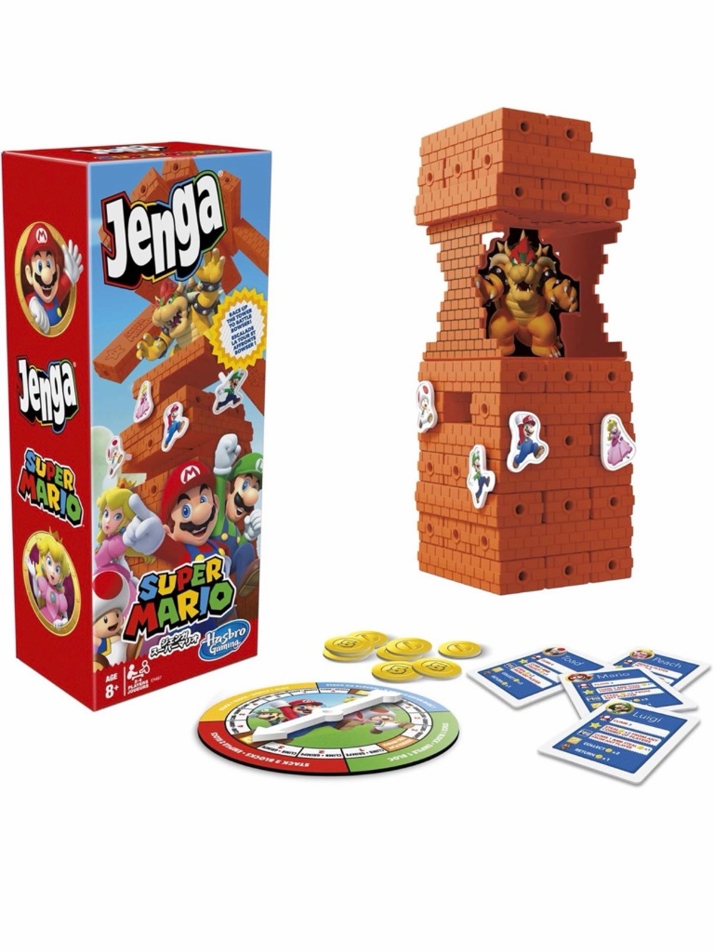 NWT Hasbro Super Mario Jenga Tower Game